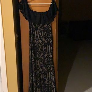 Black lace dress